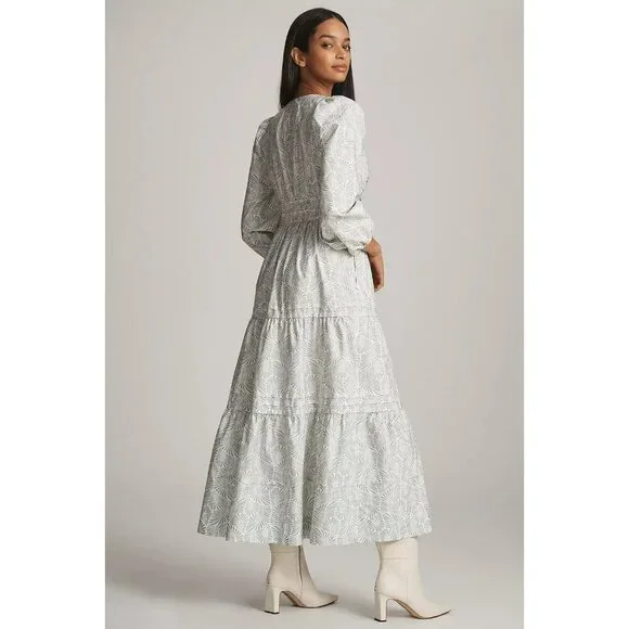 Loverly Grey x Anthropologie: The Somerset Maxi Dress: Long-Sleeve Edition XL - Picture 3 of 4